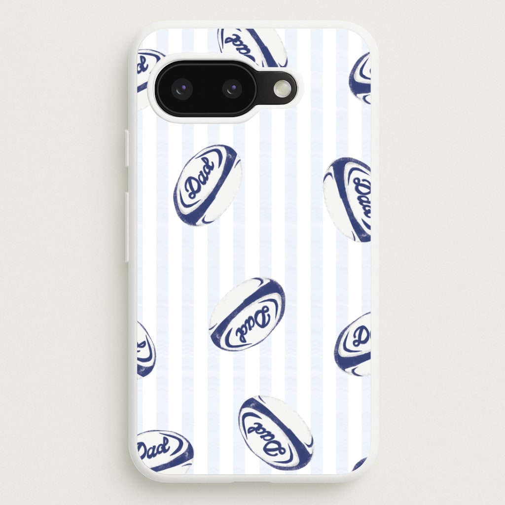 Dad Rugby Ball Pattern Google Pixel 9a Case