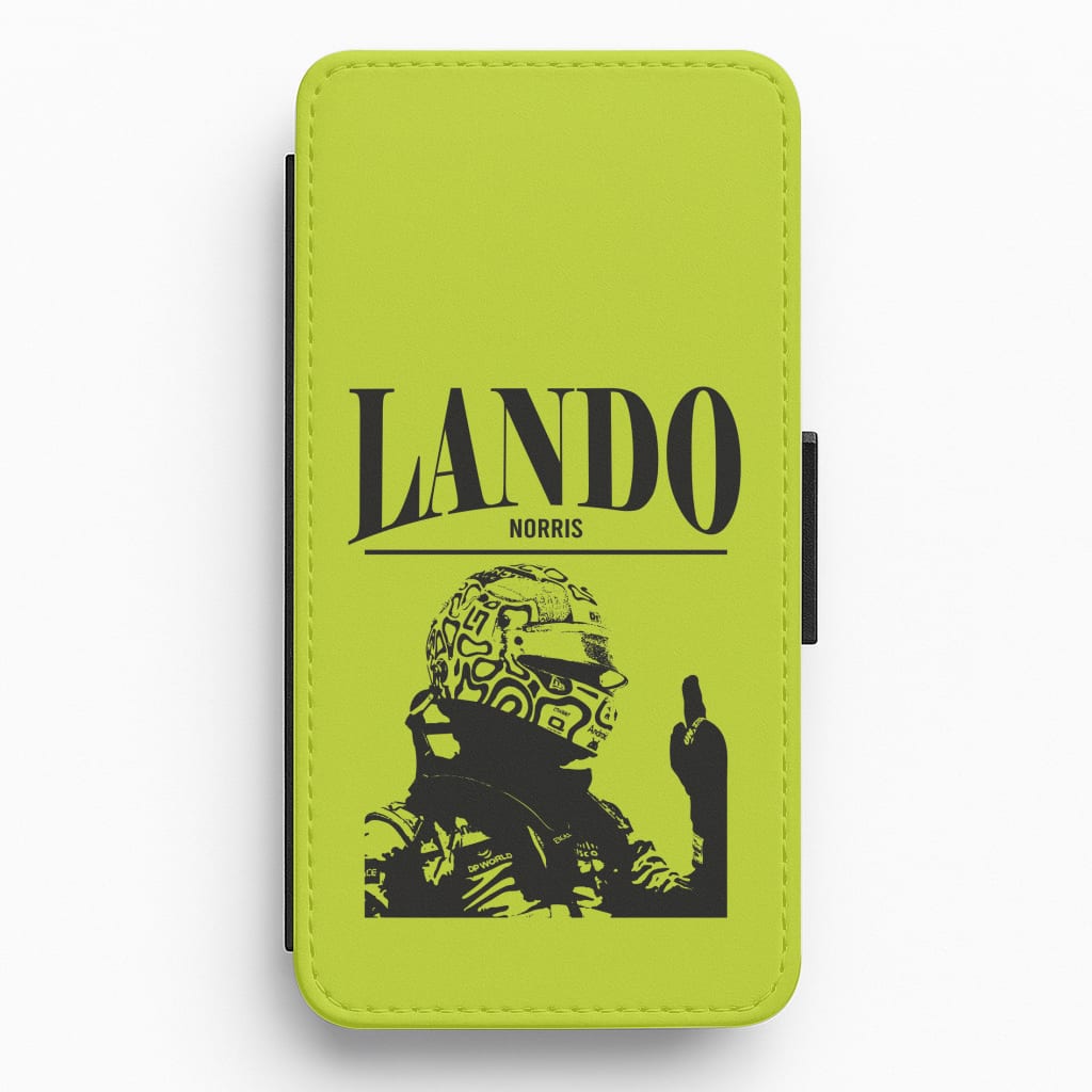 Lando Black And Green Flip / Wallet Phone Case