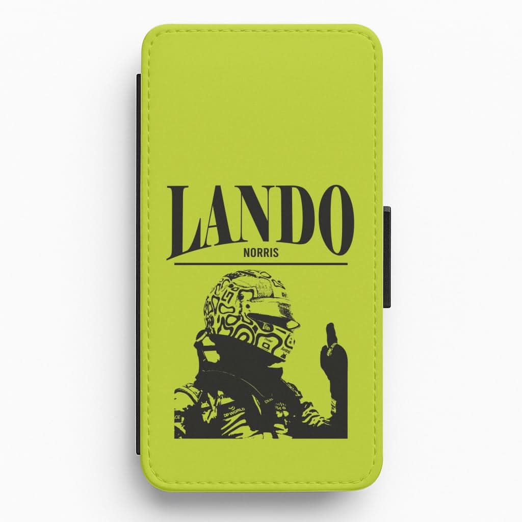 Lando Black And Green Flip / Wallet Phone Case