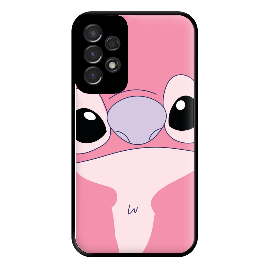 Cute Pink Alien Face Galaxy A53 Case