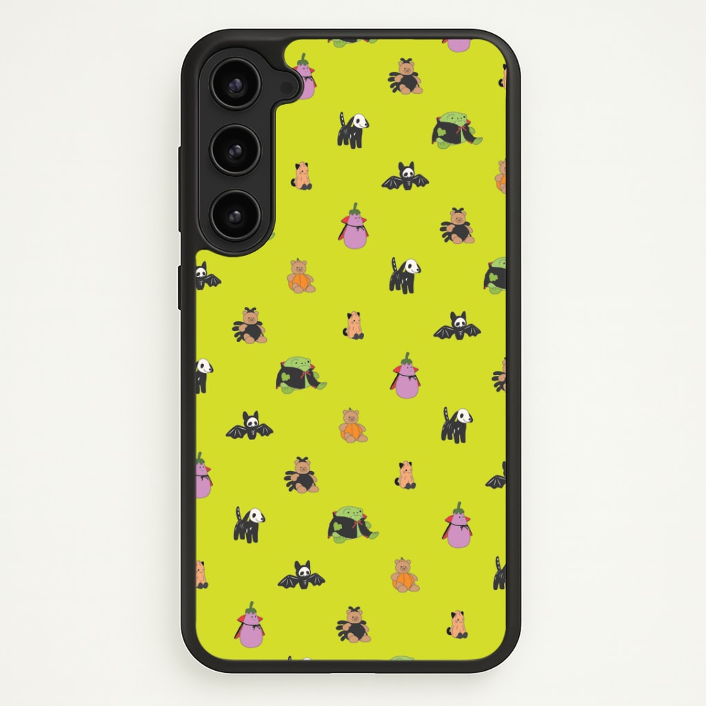 Halloween Plushies Pattern III - Halloween Galaxy S23 Plus Case