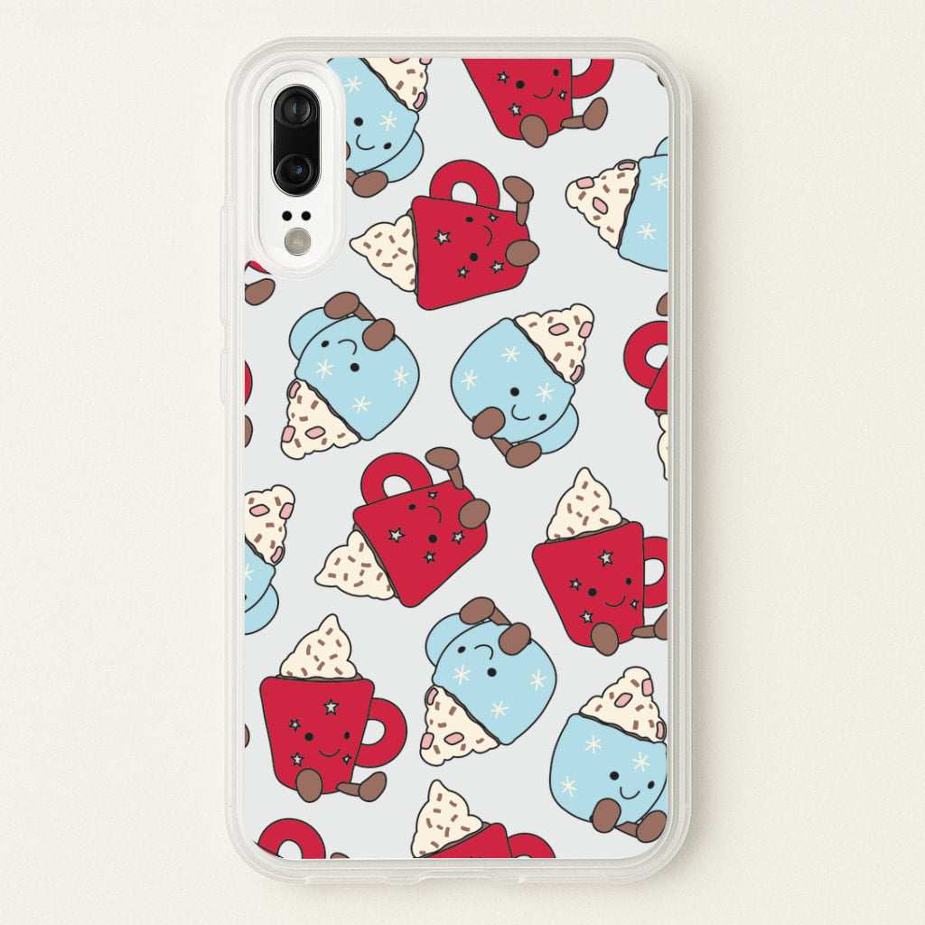 Christmas Drinks Plushies Pattern Huawei P20 Case
