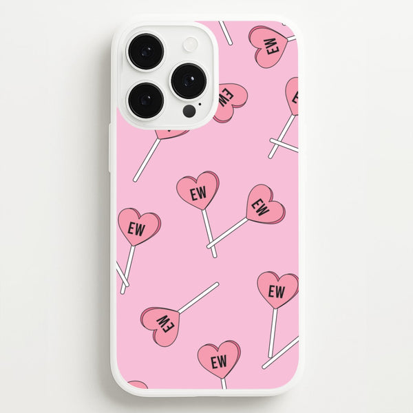 Ew Love Heart Lolipops Pattern iPhone 13 Pro Case