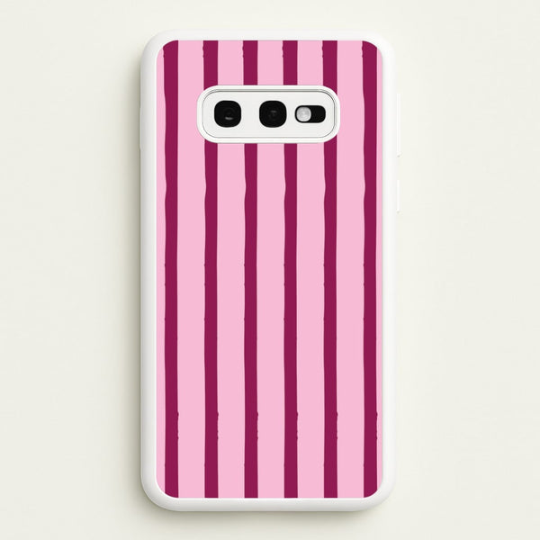 Strawberry Stripes Galaxy S10e Case