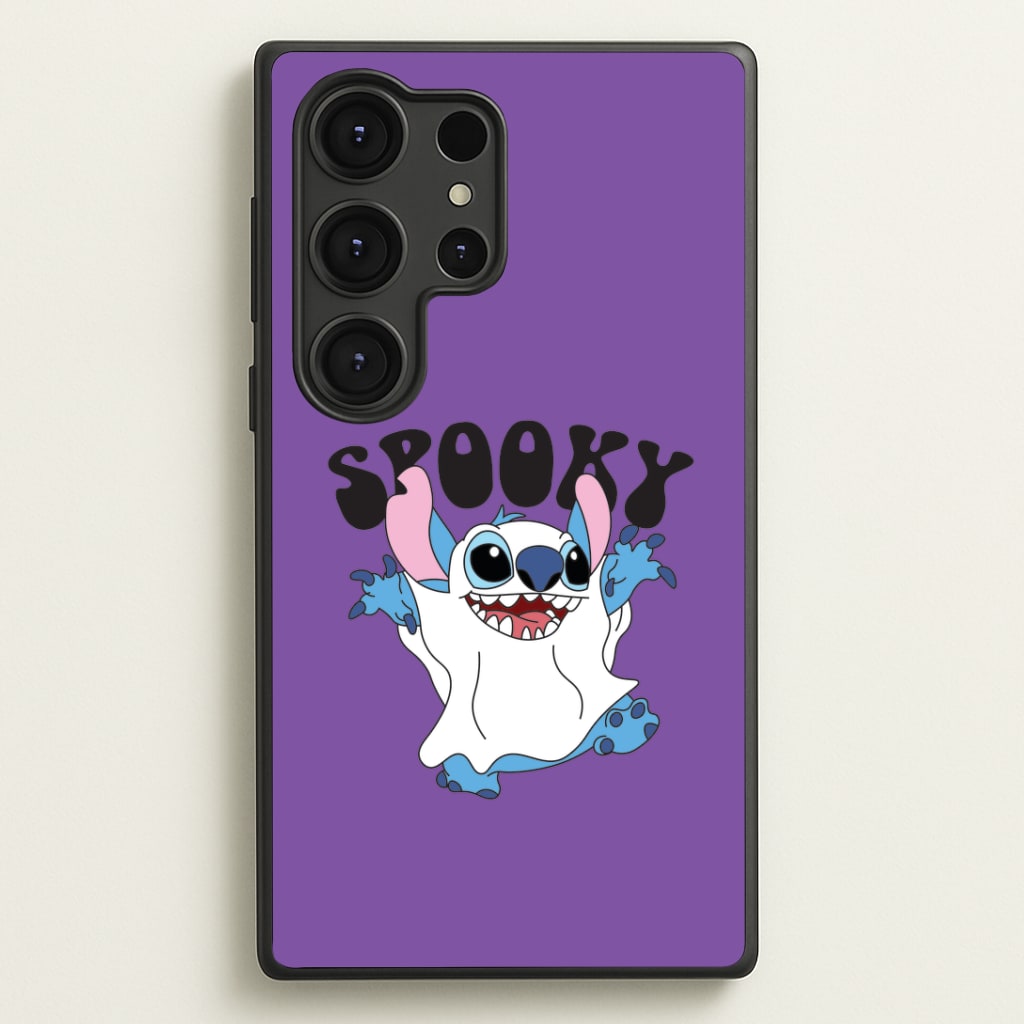 Spooky Cute Blue Alien Galaxy S25 Ultra Case