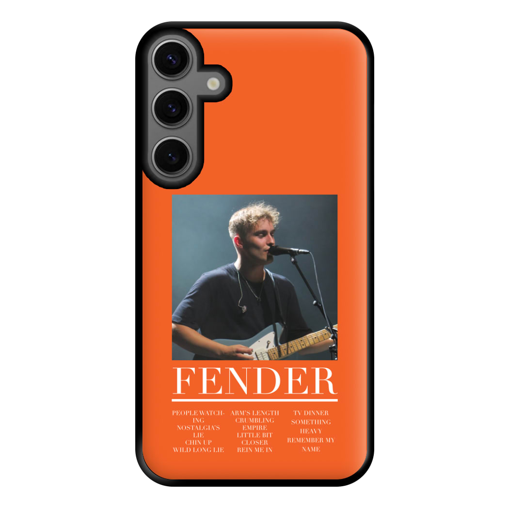 Fender Orange Song List Galaxy S24 Case