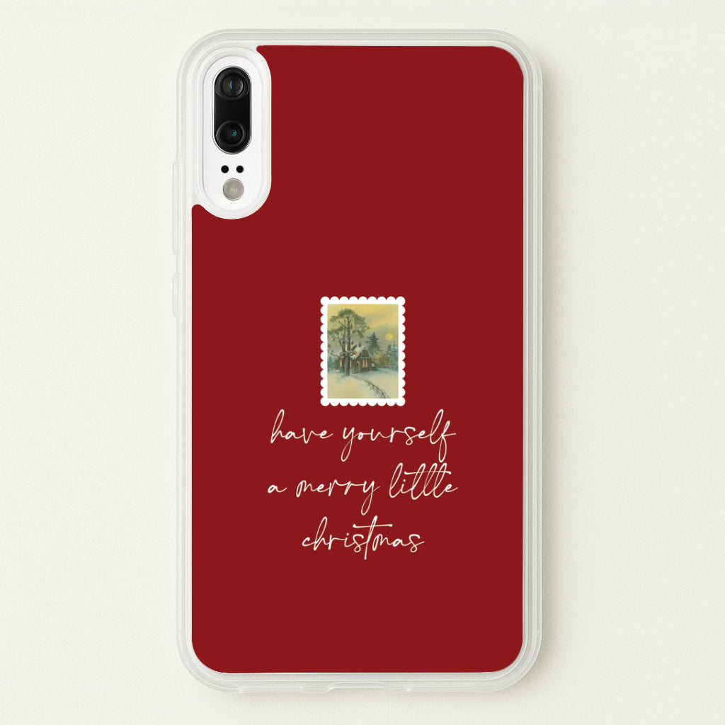A Merry Little Christmas Stamp Huawei P20 Case