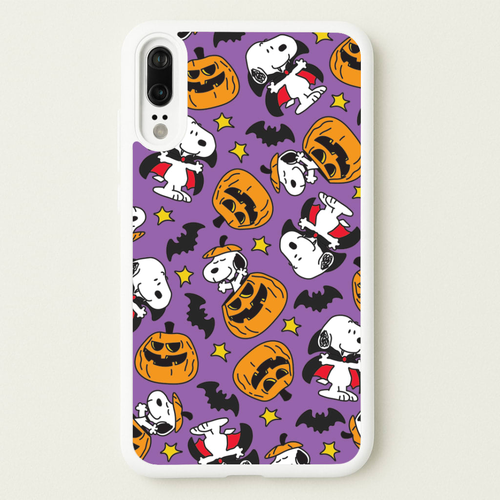 Cartoon Beagle Halloween Pattern Huawei P20 Case