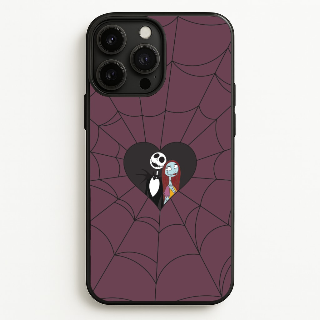 J And S Cobweb Heart iPhone 13 Pro Max Case