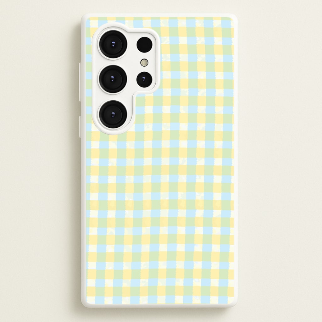 Lemonade Gingham Galaxy S25 Ultra Case