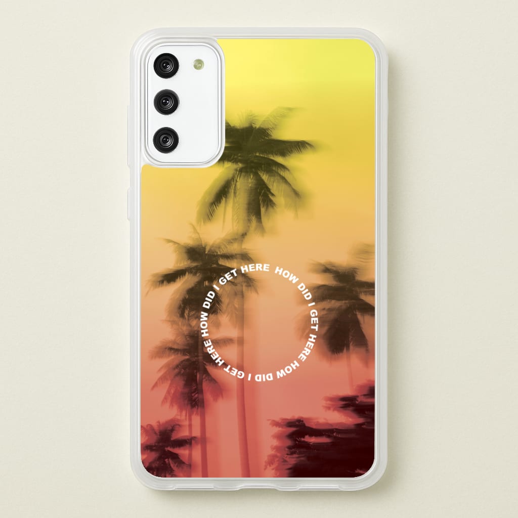 Palm Trees Circle Galaxy A41 Case