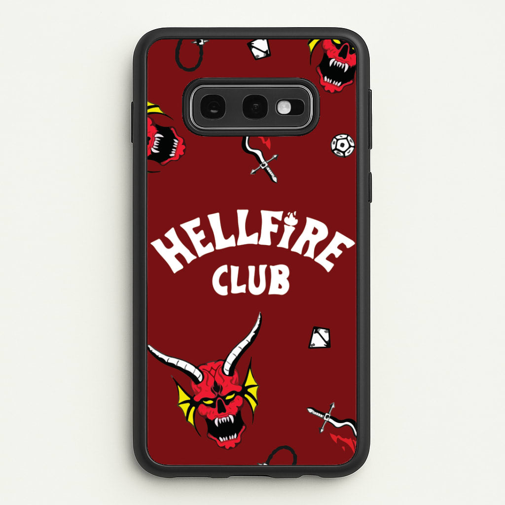 Hellfire Club Icons Collage Red Galaxy S10e Case