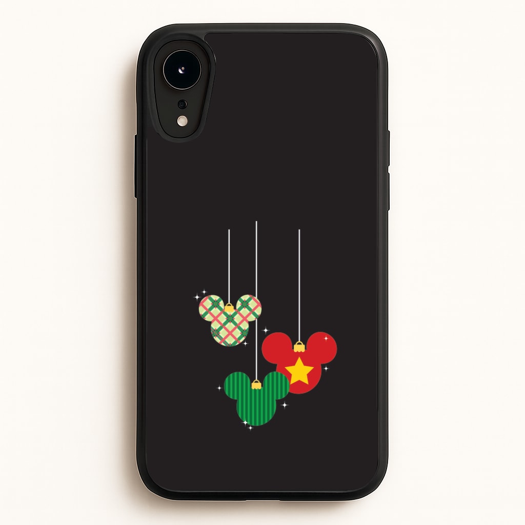 Cartoon Mouse Hanging Baubles iPhone XR Case