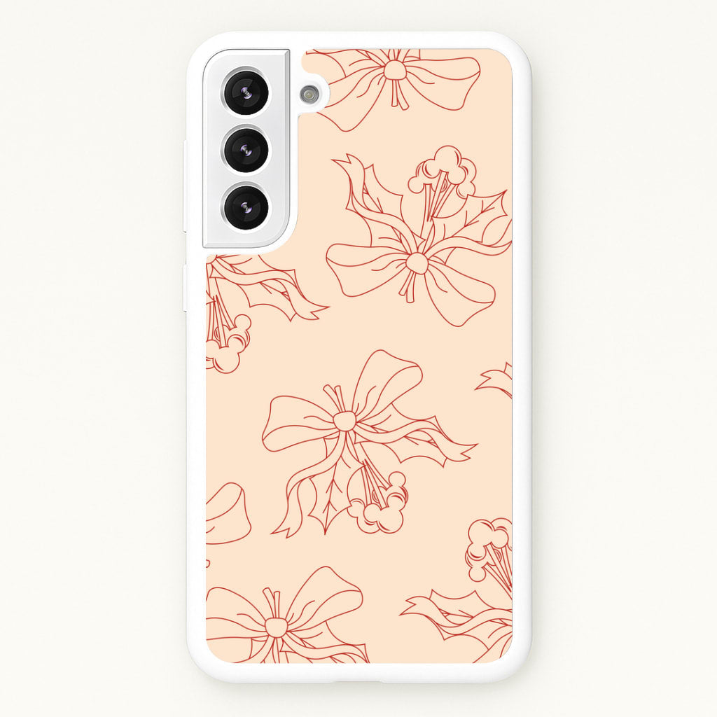 Cartoon Mouse Holly Pattern Galaxy S22 Plus Case