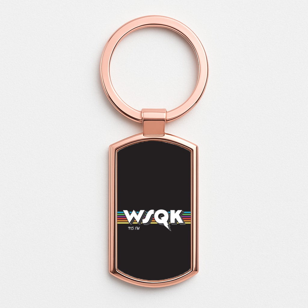 WSQK Radio Rose Gold Keyring