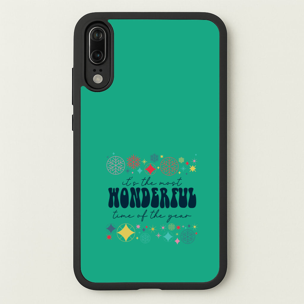 The Most Wonderful Time Of The Year Geometric Huawei P20 Case