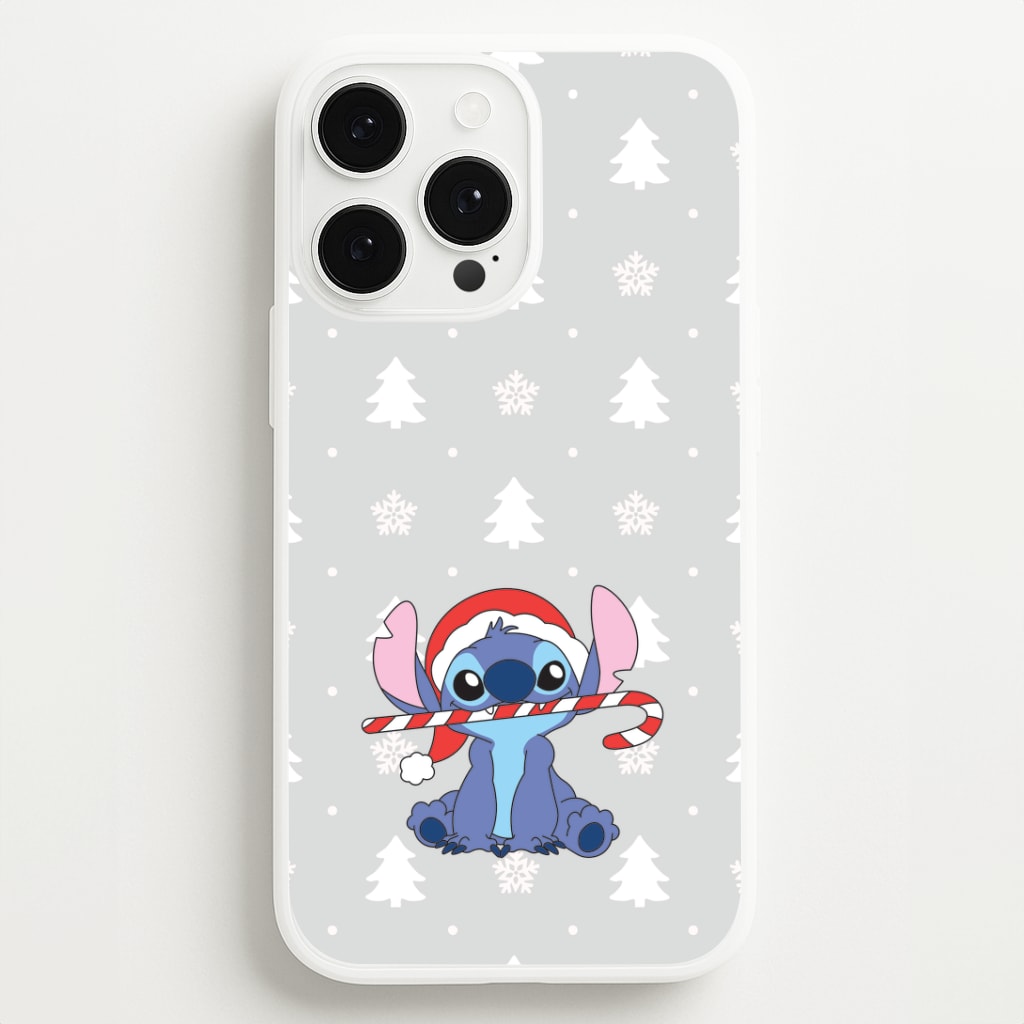 Cute Blue Alien Candycane iPhone 13 Pro Case