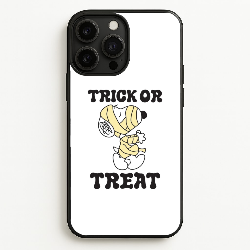 Trick Or Treat Cartoon Beagle iPhone 13 Pro Max Case
