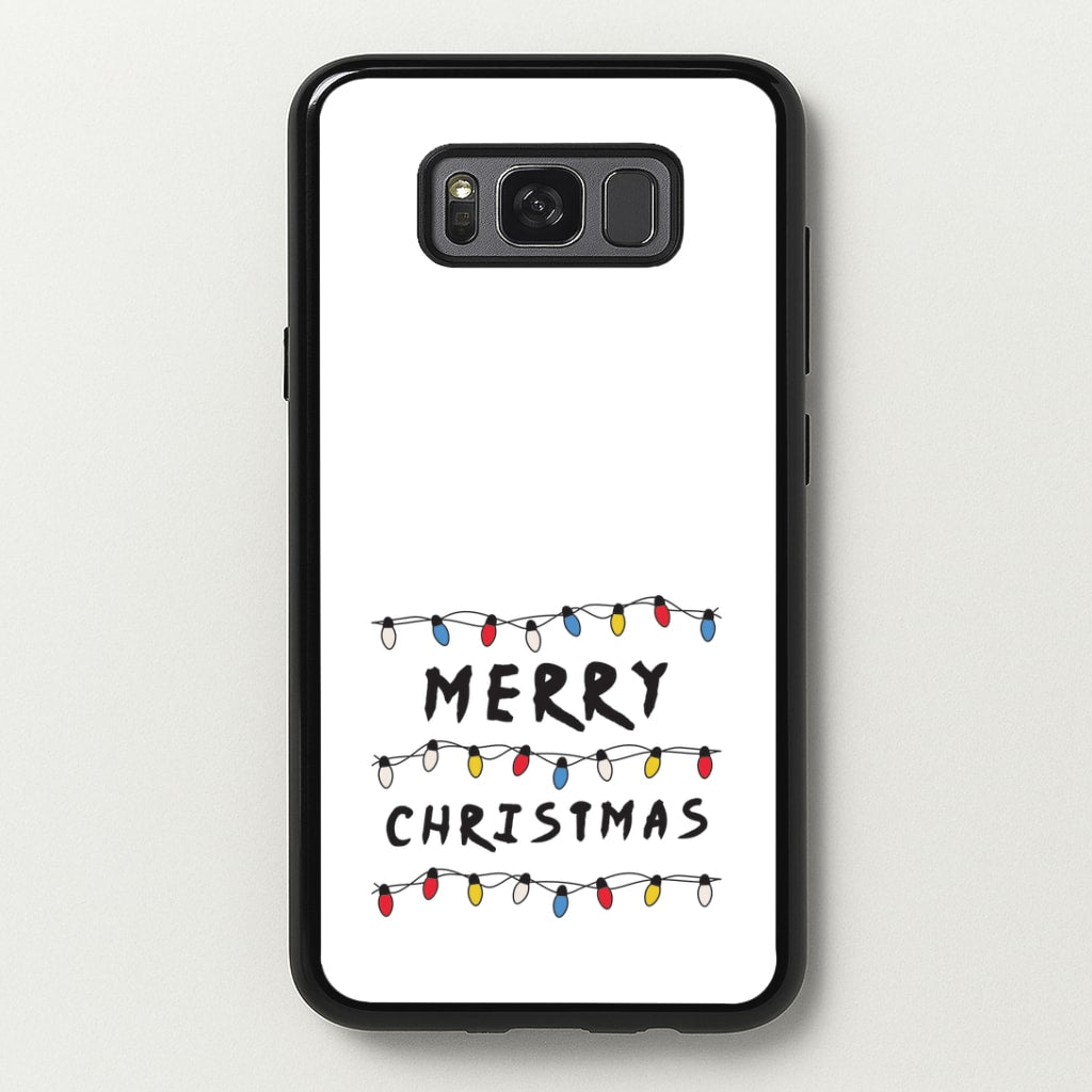 Merry Christmas String Lights Galaxy S8 Case