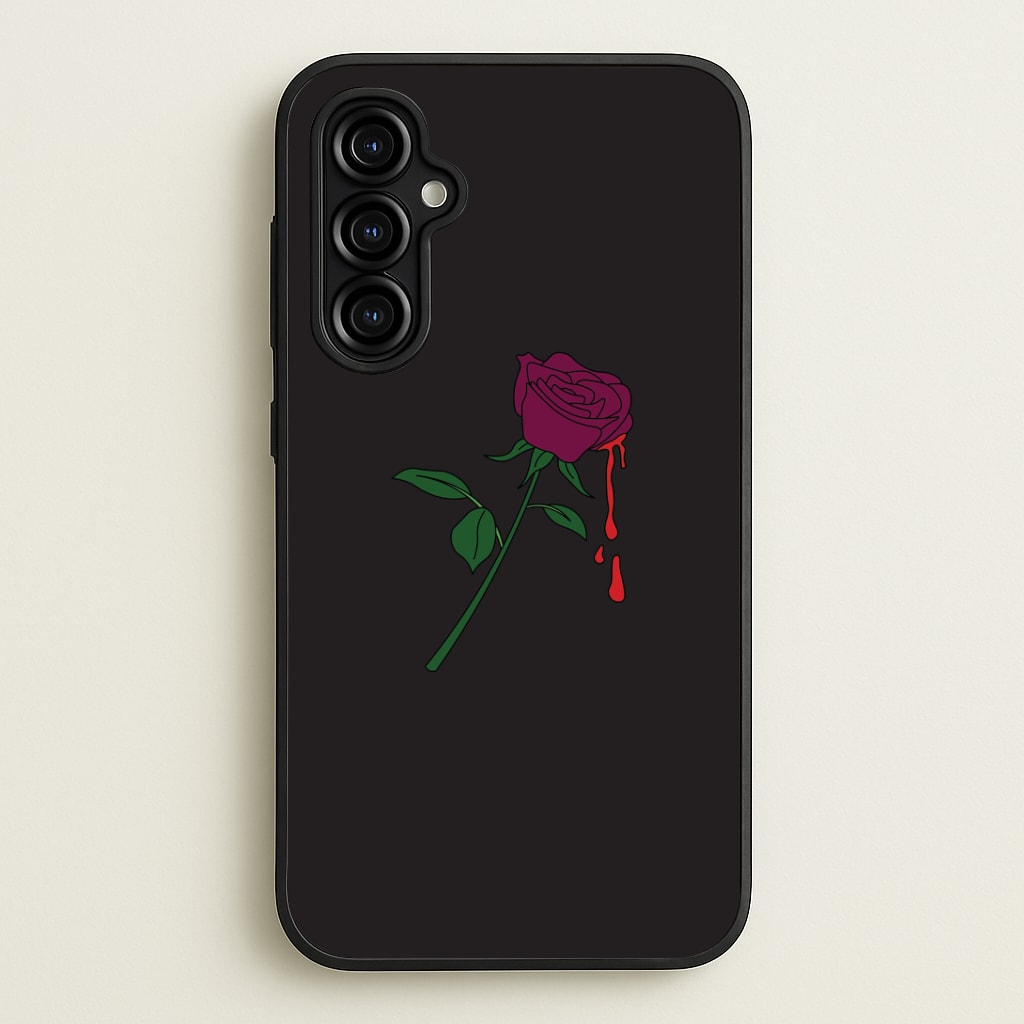 Dark Pink Rose Galaxy A54 Case