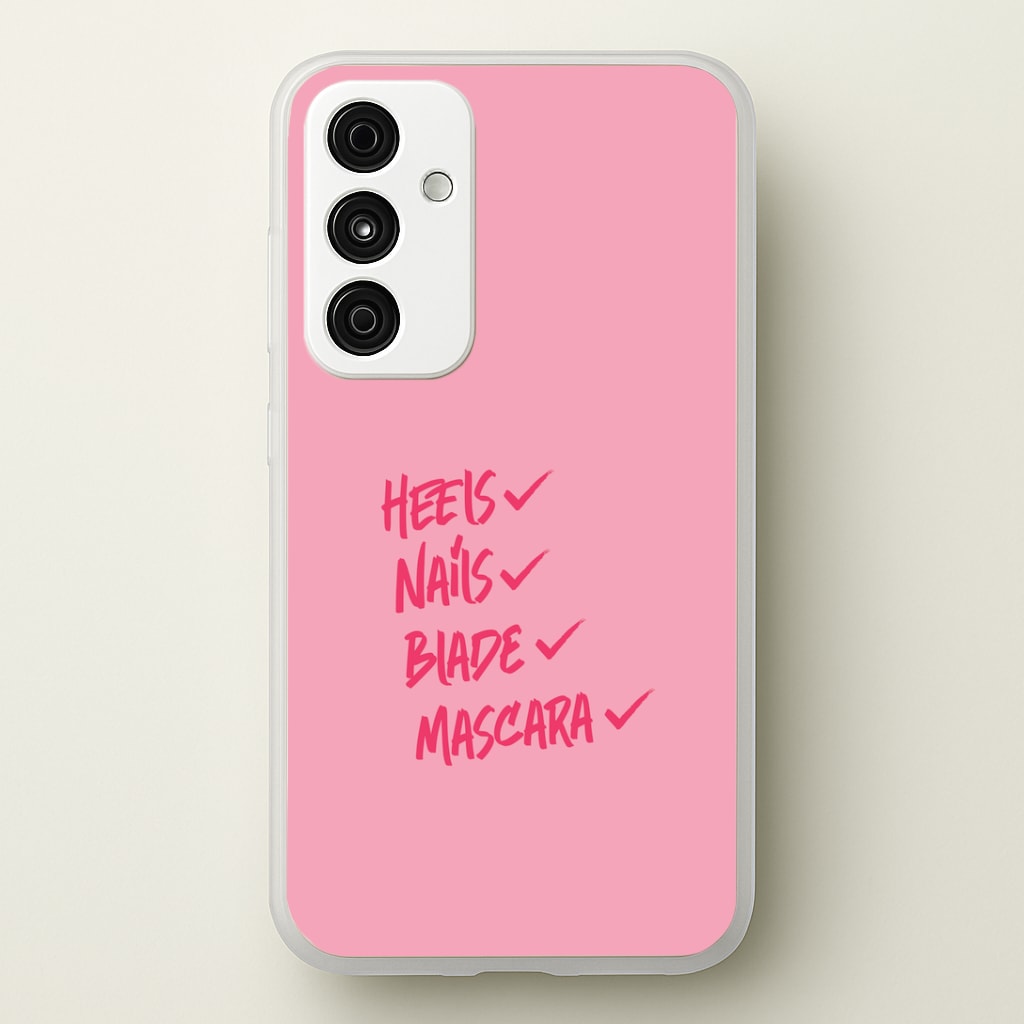 Heels, Nails, Blade, Mascara Galaxy A55 Case