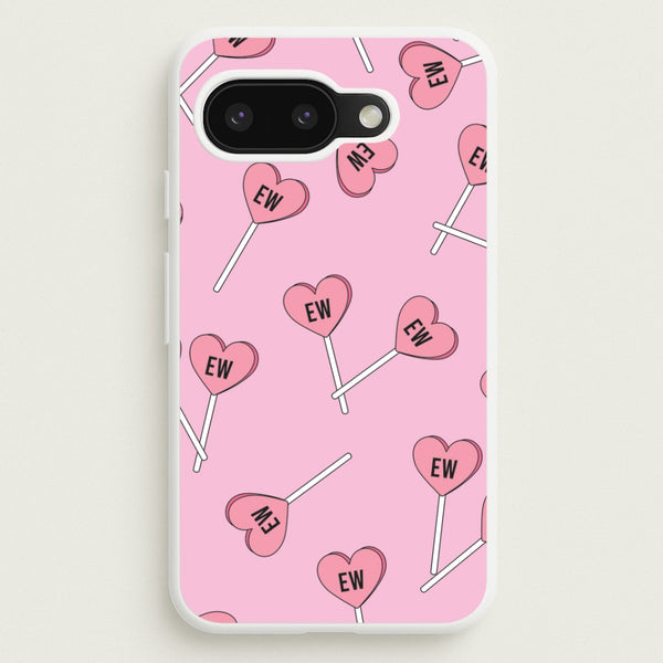 Ew Love Heart Lolipops Pattern Google Pixel 9a Case