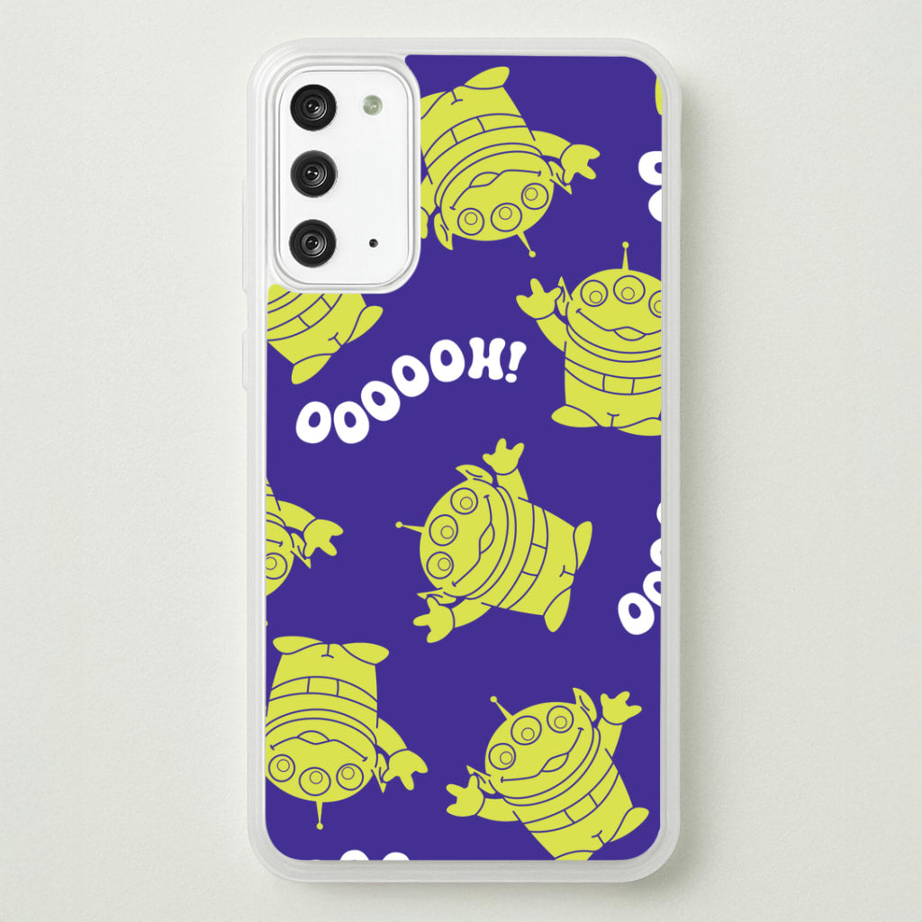 Toy Aliens Silhouette Pattern Galaxy Note 20 Case