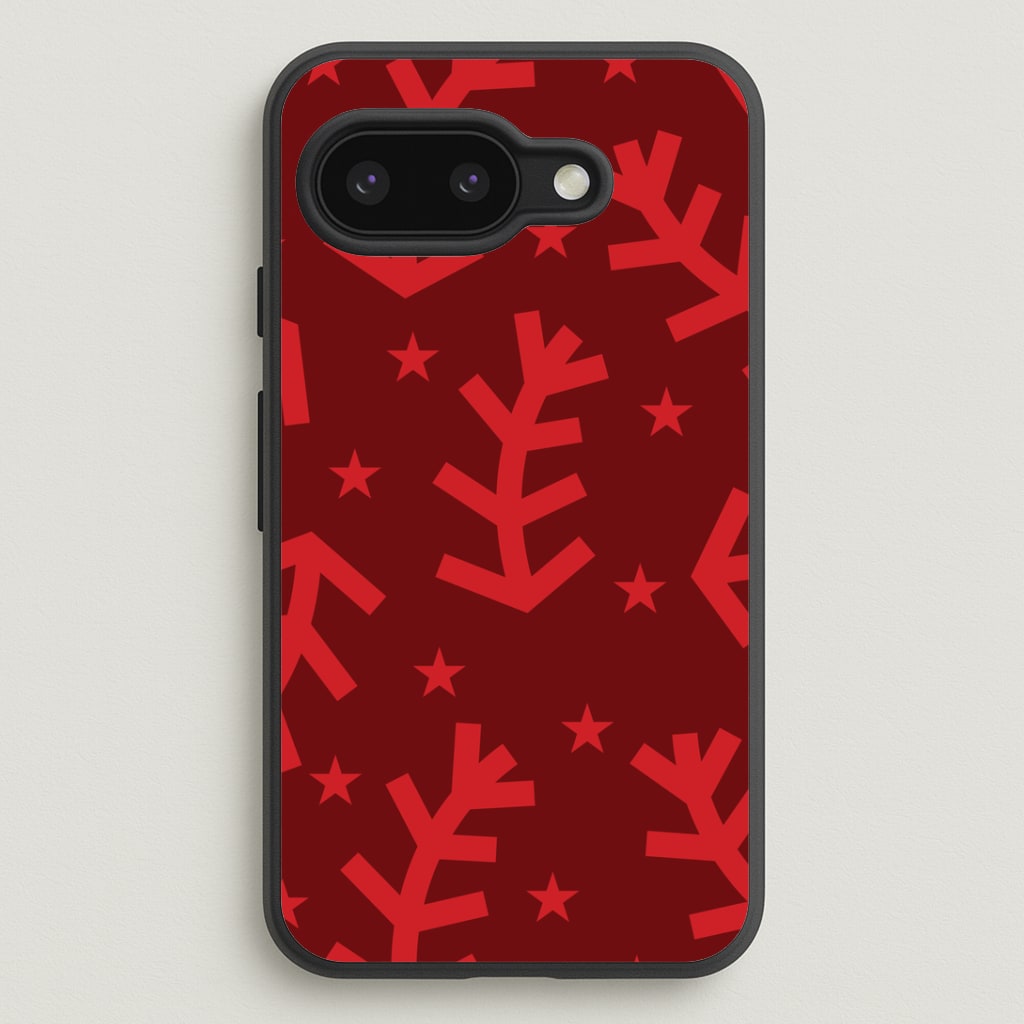 Abstract Ferns And Snowflakes Pattern Google Pixel 9a Case