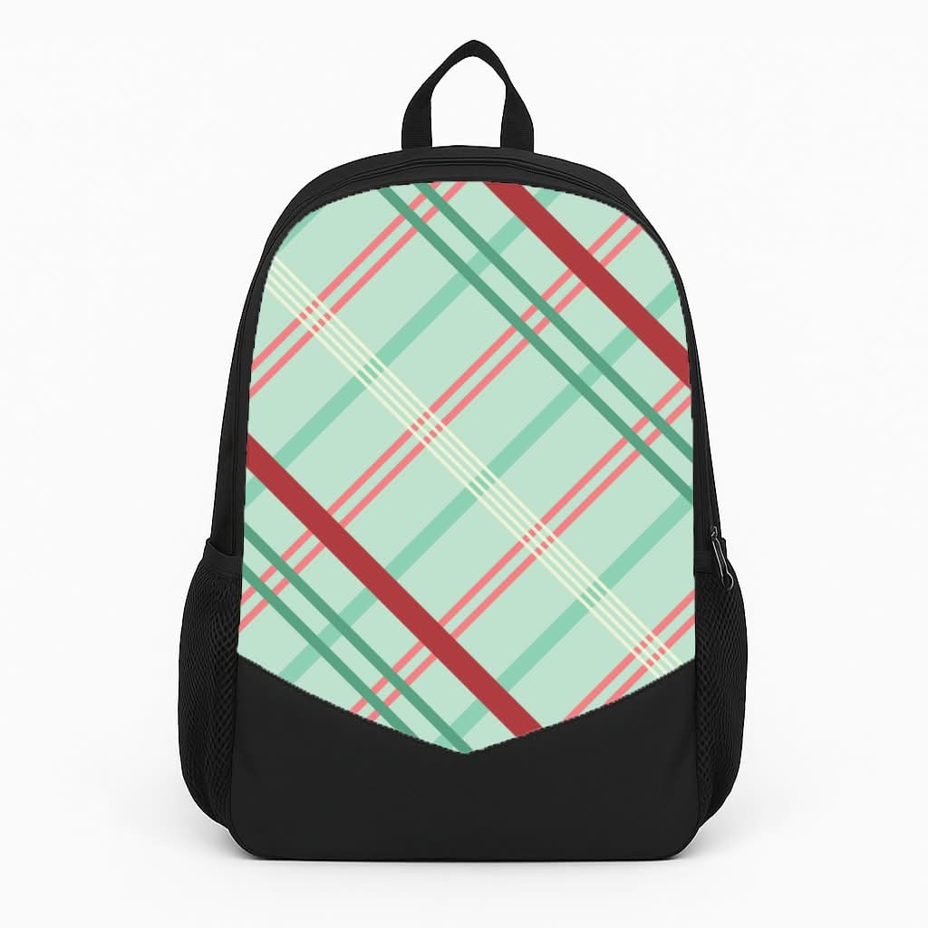 Pastel Tartan Christmas Pattern Backpack