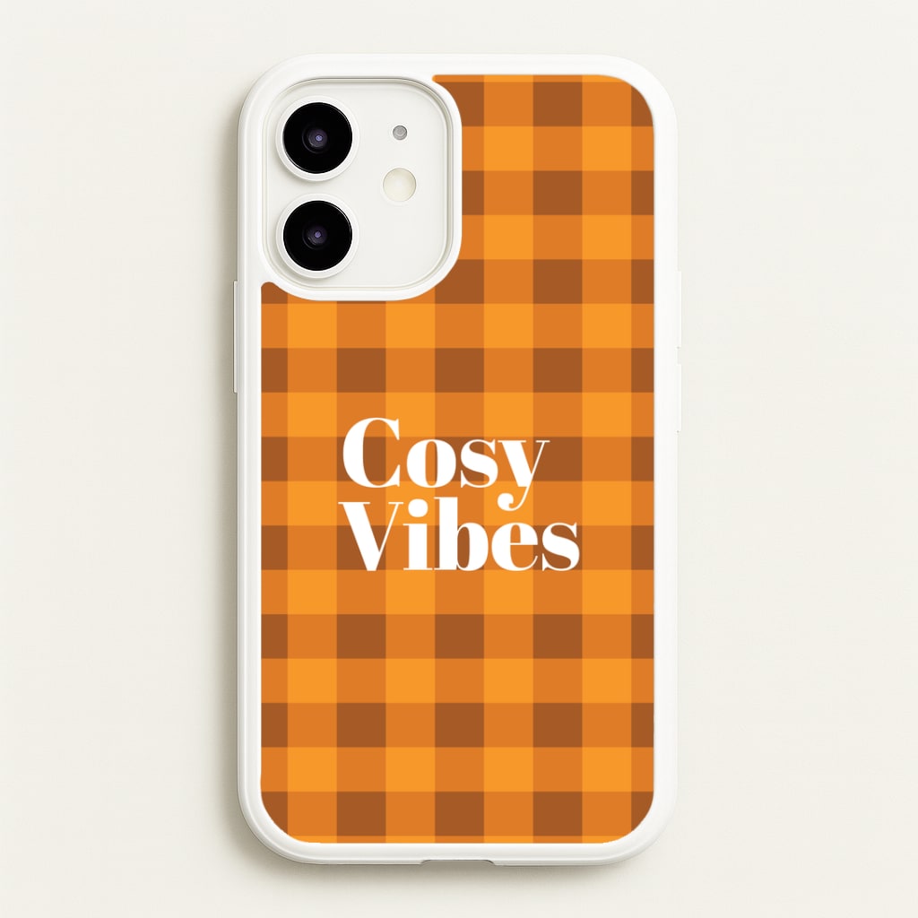 Checkered Cosy Vibes iPhone 12 Mini Case