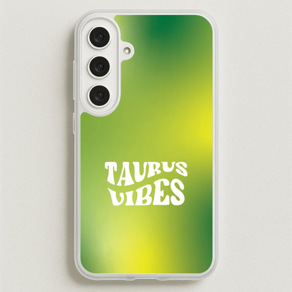 Taurus Vibes Gradient Zodiac Galaxy S25FE Case