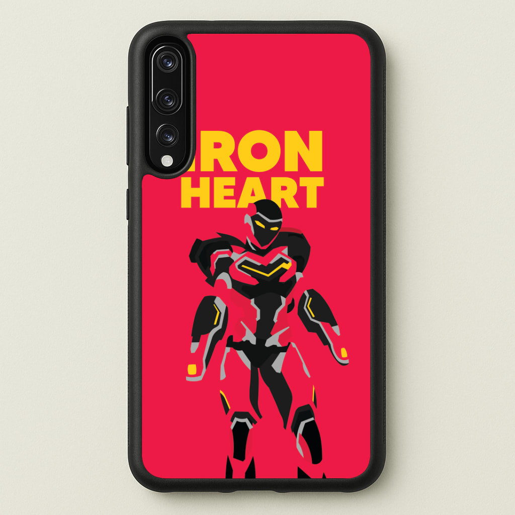 Metal Heart Hero Standing Huawei P20 Pro Case