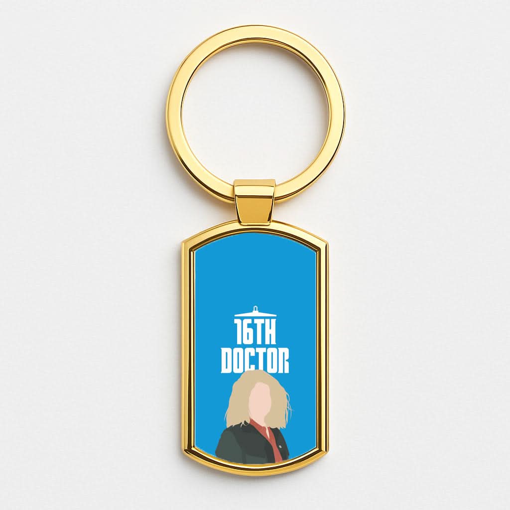 16th Doctor Billie Gold Keyring