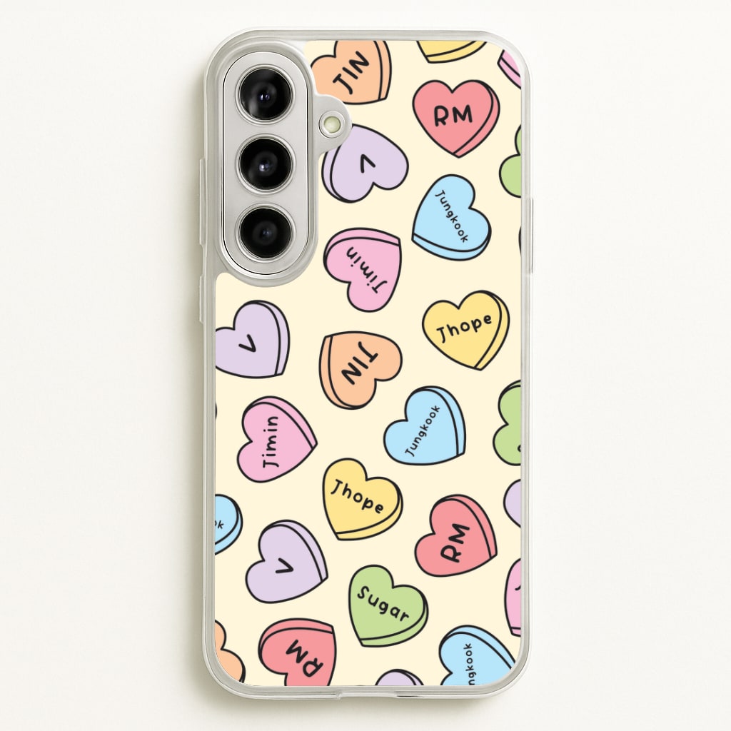 K-Pop Band Members Love Hearts Pattern Galaxy A56 Case
