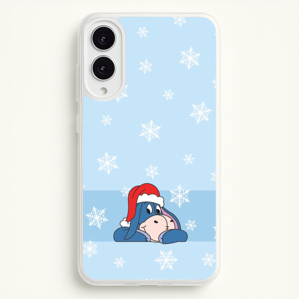 Cartoon Donkey Snowflakes Galaxy S25 Edge Case