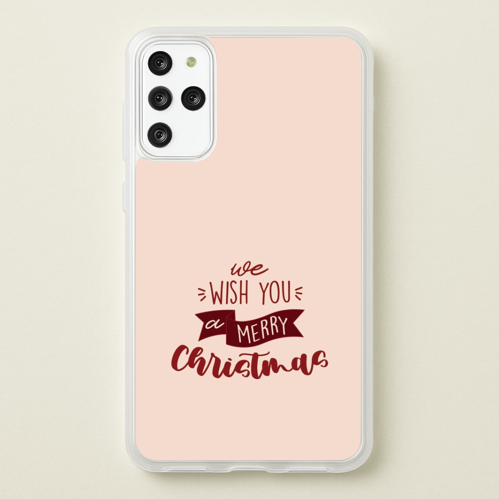 We Wish You A Merry Christmas Quote Galaxy S20 Plus Case