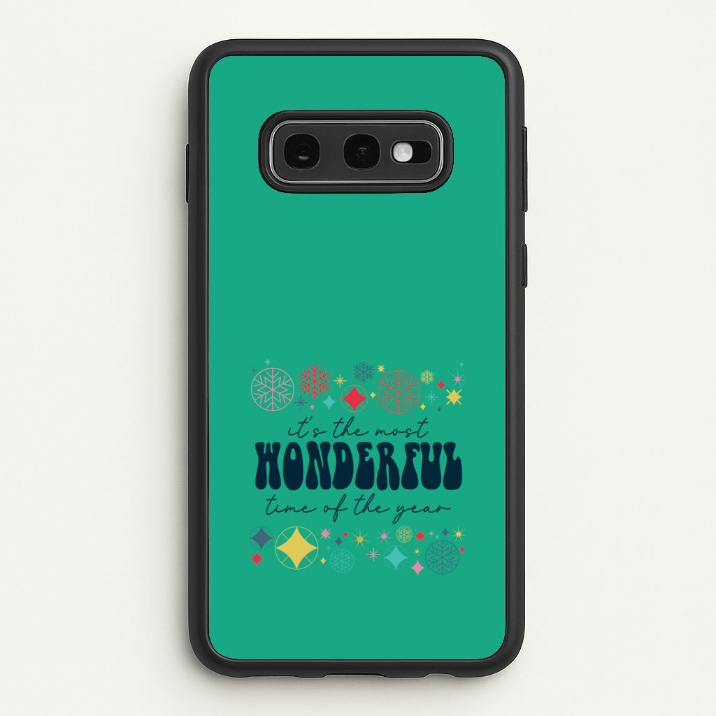 The Most Wonderful Time Of The Year Geometric Galaxy S10e Case