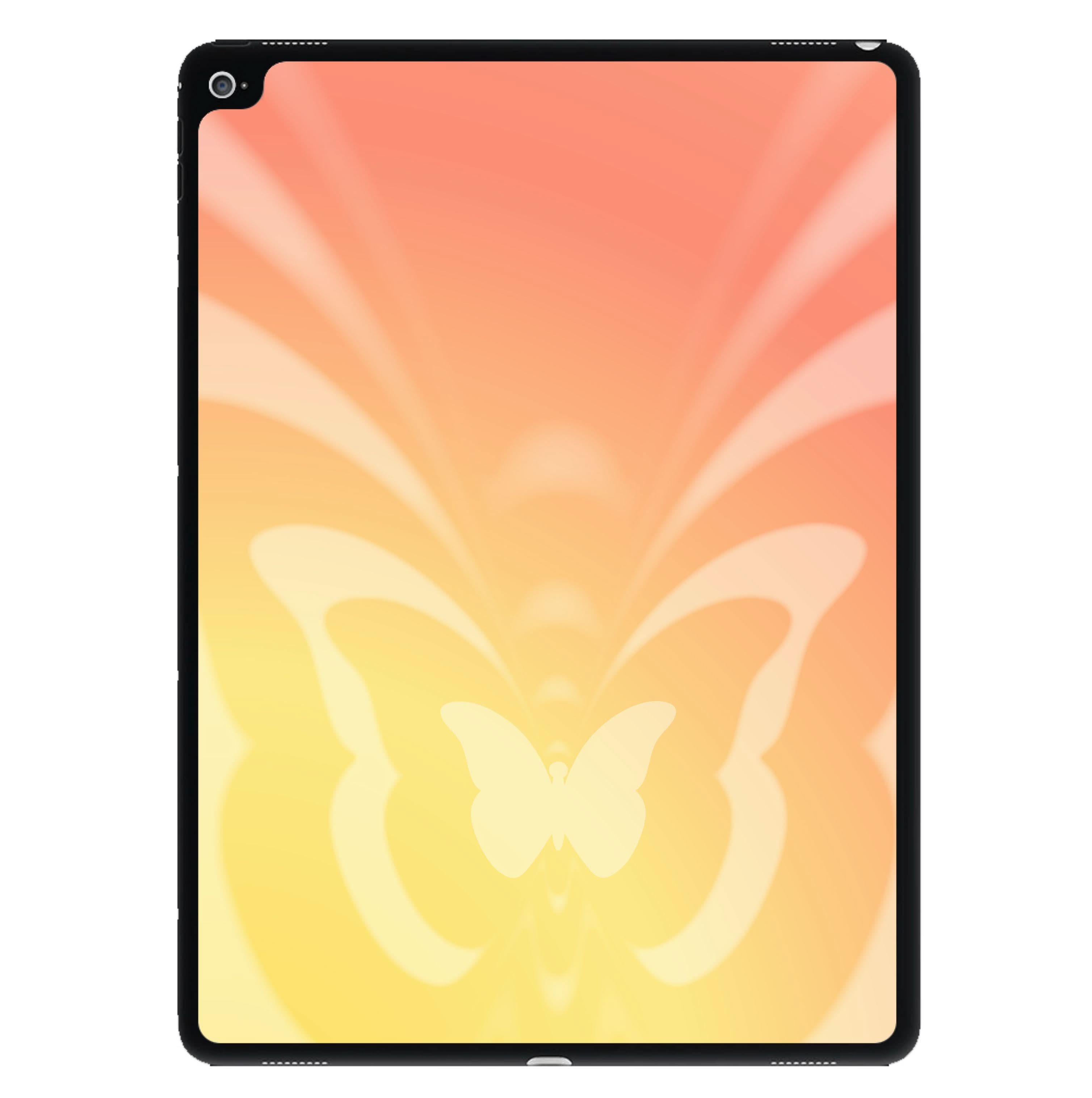 Butterfly Gradient Yellow iPad Case