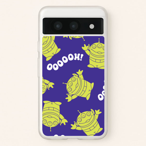 Toy Aliens Silhouette Pattern Google Pixel 8a Case
