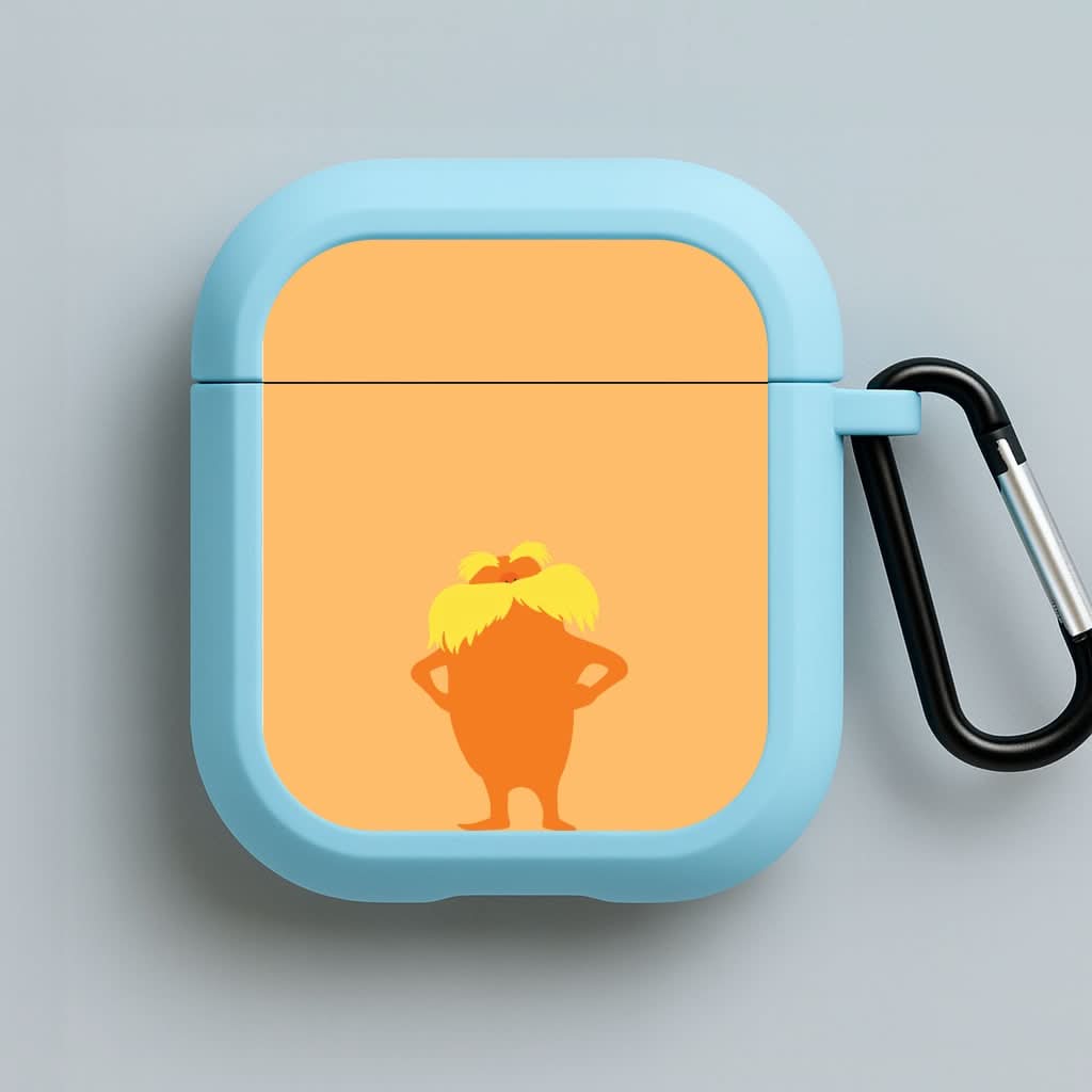 Orange Tree Creature Blue AirPods Case