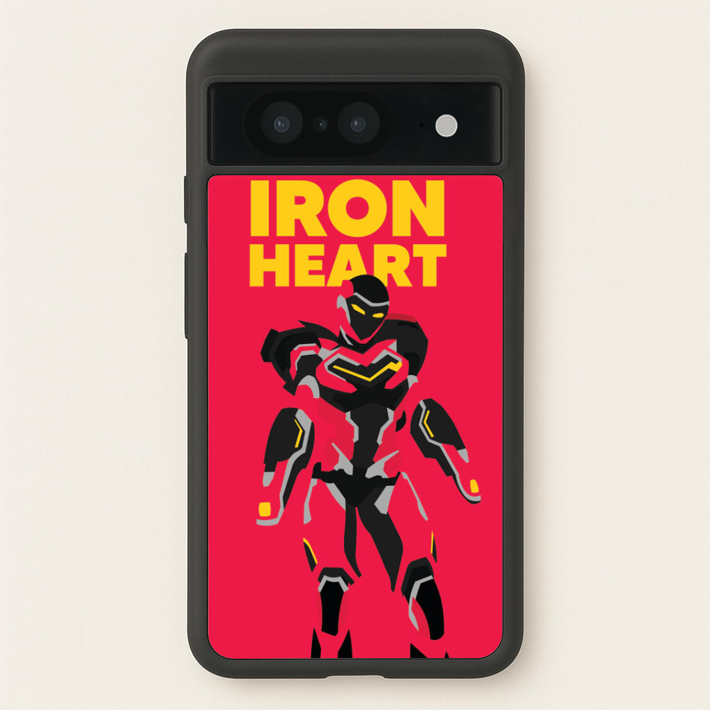 Metal Heart Hero Standing Google Pixel 8 Case
