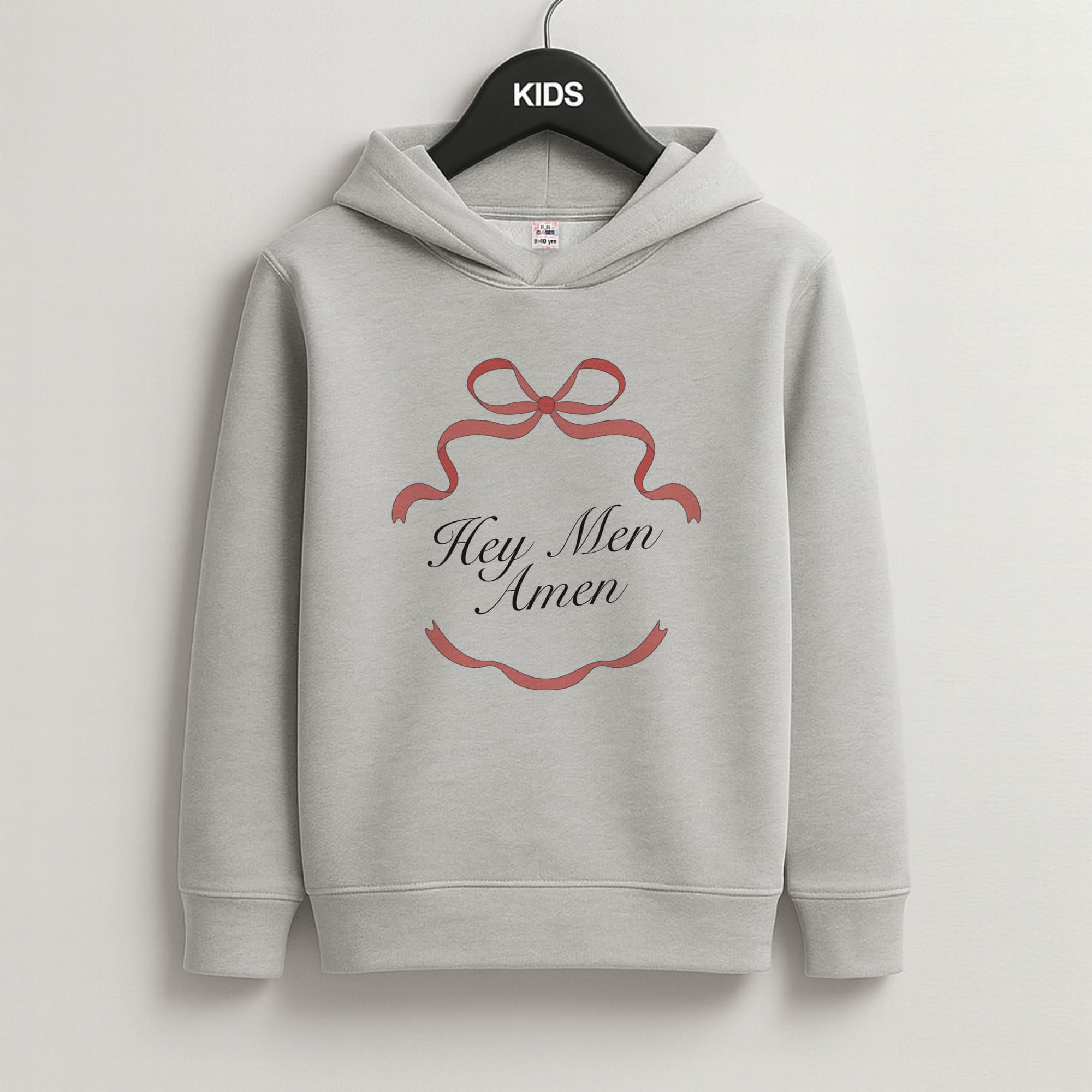 Hey Men Grey Kids Hoodie