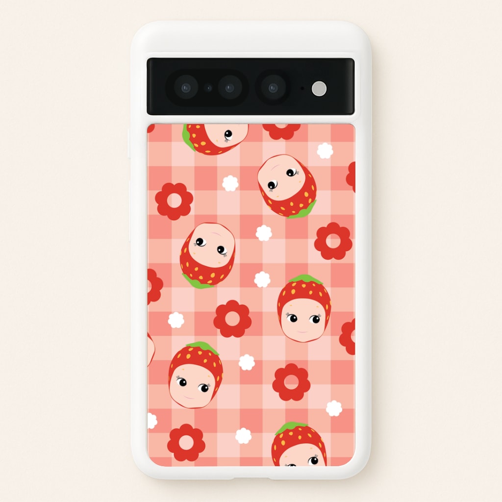 Strawberry Angel Pattern Google Pixel 7 Pro Case