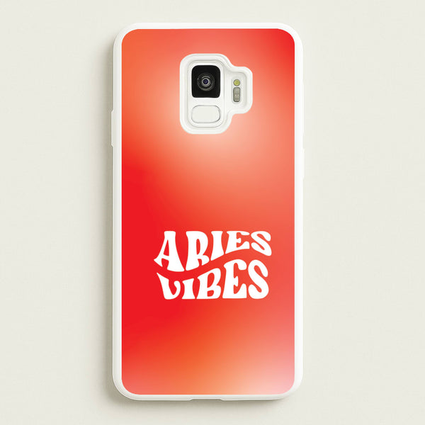 Aries Vibes Gradient Zodiac Galaxy S9 Case