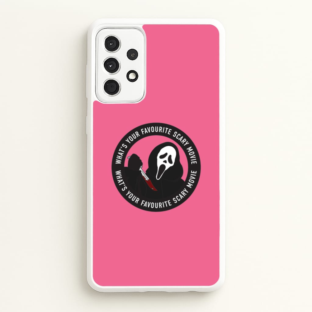 What's Your Favourite Scary Movie Badge Galaxy A52 / A52s Case