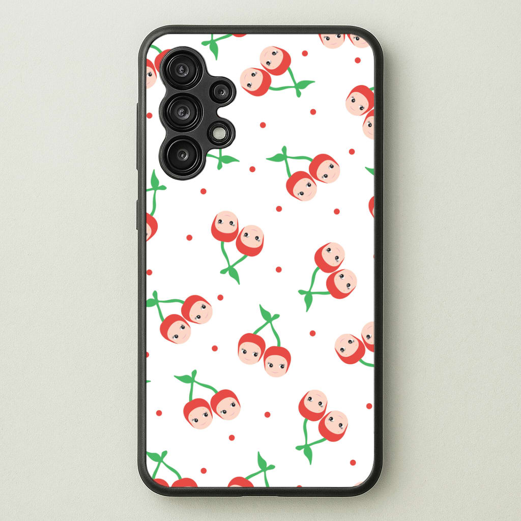 Cherry Angels Pattern Galaxy A13 Case