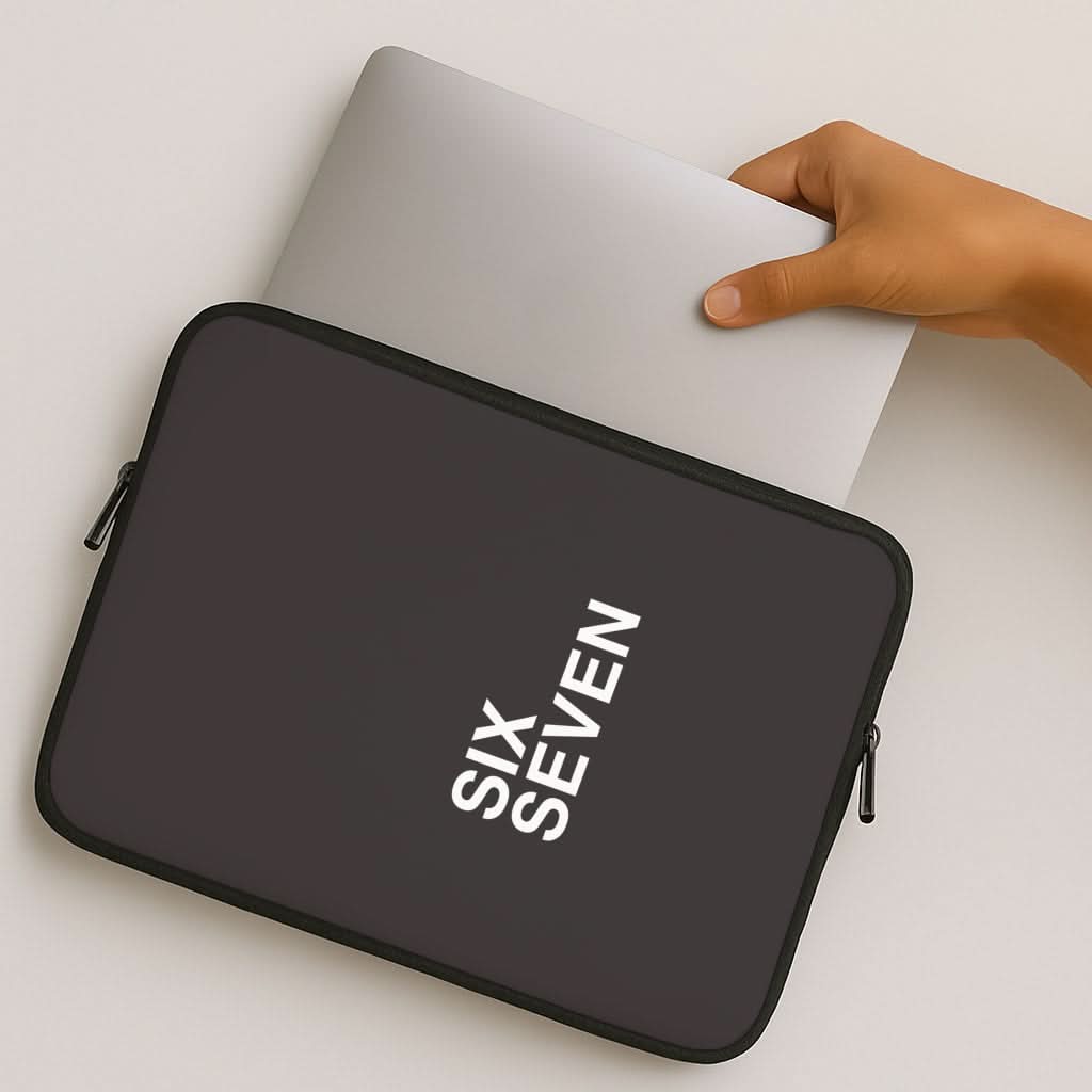 6 7 Black MacBook Cover