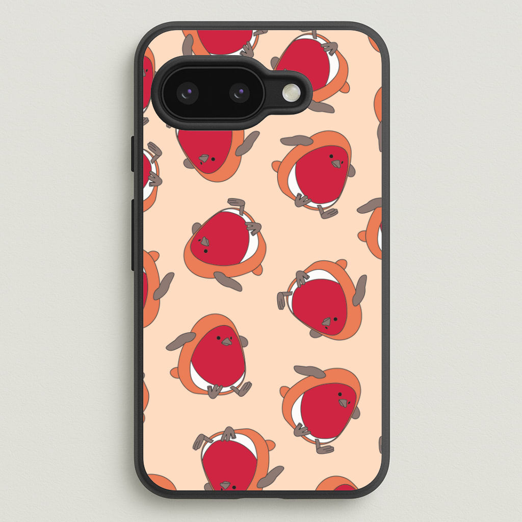 Christmas Robin Plush Pattern Google Pixel 9a Case