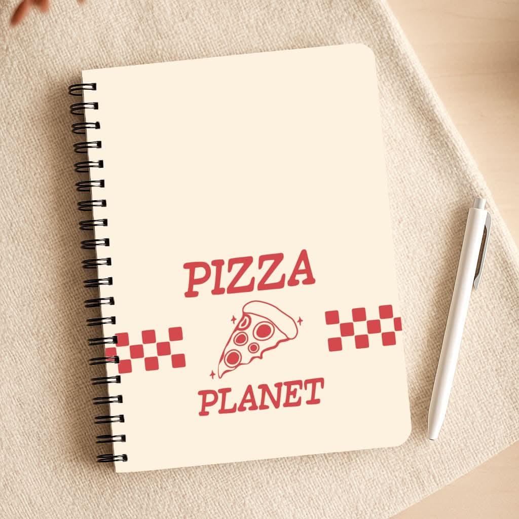 Retro Pizza Planet Notepad