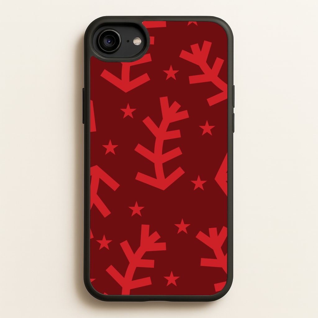 Abstract Ferns And Snowflakes Pattern iPhone 6 / 7 / 8 / SE Case
